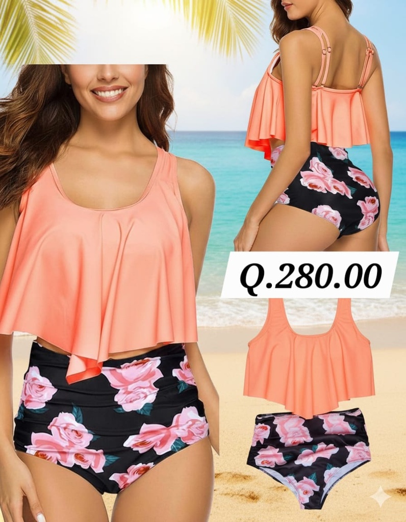 Traje de baño Coral bloom