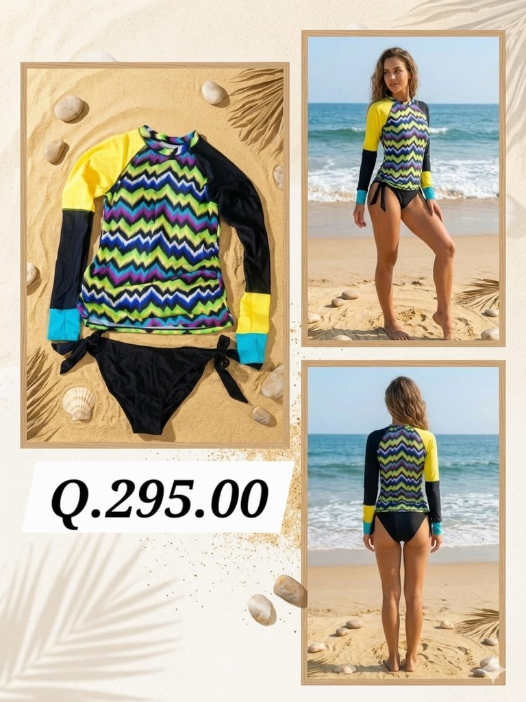 Bikini Neon Zigzag